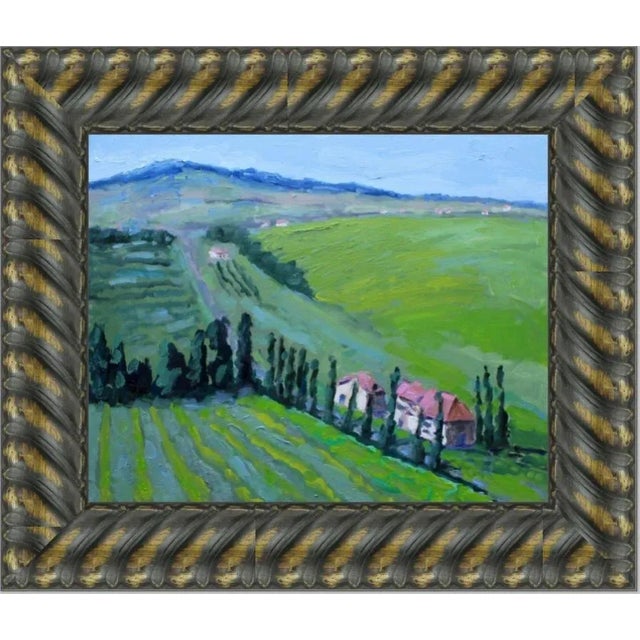 Contemporary Tuscan Landscape Plein Air Oil Painting For Sale - Image 10 of 12