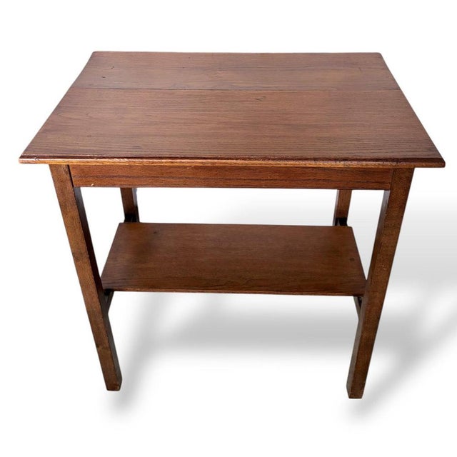 Arts & Crafts Hallway Table in Oak, 1890s For Sale - Image 3 of 8