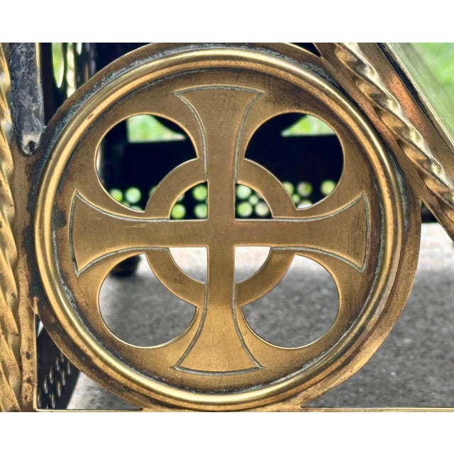 Gothic Revival Brass Missal Bible Stand For Sale - Image 6 of 18