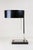 Mid-Century Chromed Table Lamp with Black Metal Lamp Shade, Austria, 1950s For Sale - Image 3 of 18