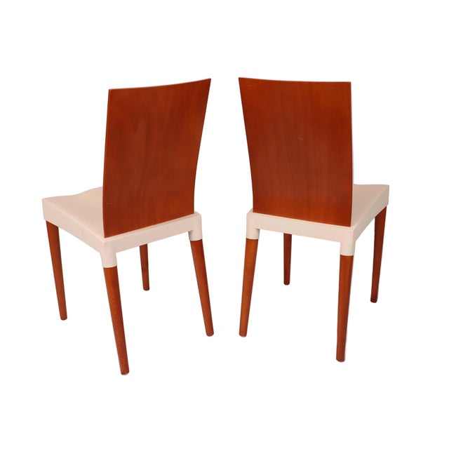 Kartell Philippe Starck for Kartell "Miss Trip" Side Dining Chairs in Tan - A Pair For Sale - Image 4 of 11