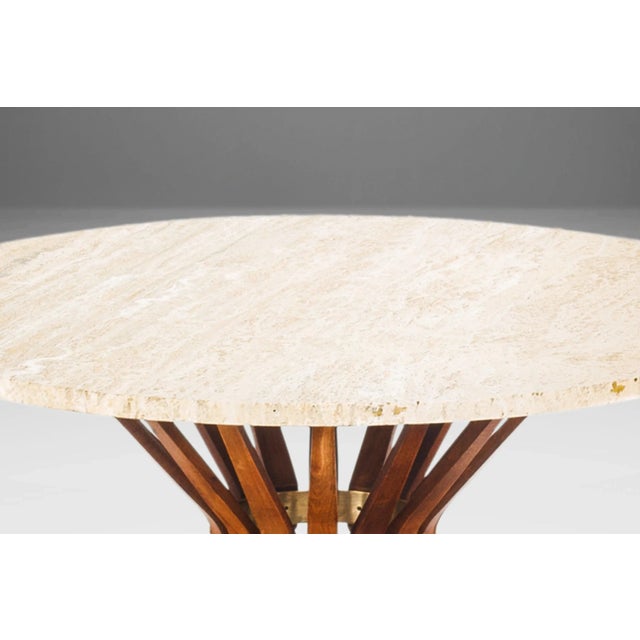 Sheaf of Wheat Marble Top Coffee Table by Edward Wormley for Dunbar, USA, circa 1960's For Sale - Image 9 of 12