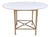 Jerome Outside Dining Table in Reed Brass Finish by Michael Taylor For Sale