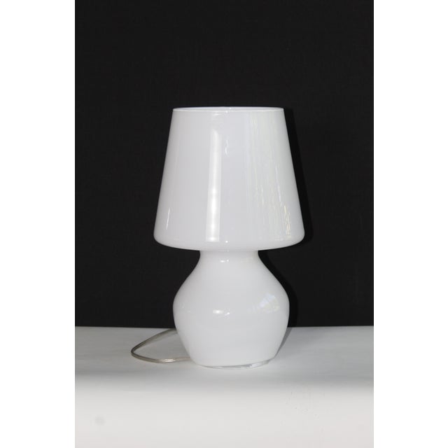 Mid 20th Century Fontanaarte Style Murano Glass Lamp For Sale In Miami - Image 6 of 10