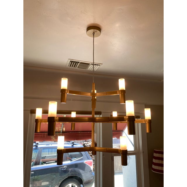 Contemporary Crown Minor Nemo Chandelier in "Crown Gold" For Sale - Image 3 of 12