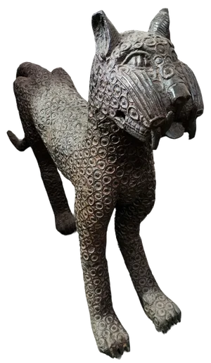 Nigerian Kingdom of Benin Artist, Leopard, Pre-1800s, Bronze
