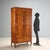 Umbertino wardrobe in walnut and walnut burl dating back to the late 19th century, an example of Italian artisanal...
