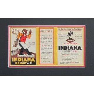 Vintage Matted French Label for Indiana Polish For Sale