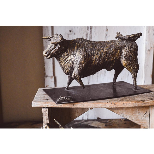 Ivan Cattaneo, Triumphant Bull, 1990s, Bronze For Sale - Image 4 of 8