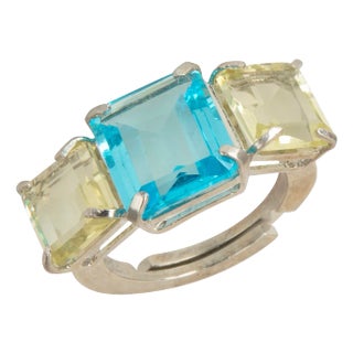 Annette Ring, Light Green, Size 7 For Sale