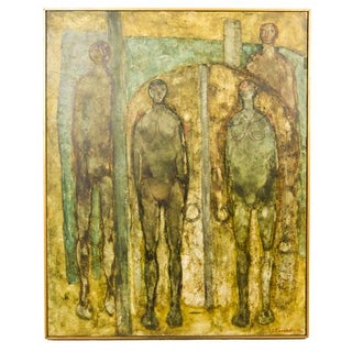 Mid-Century Abstract Expressionist Painting For Sale
