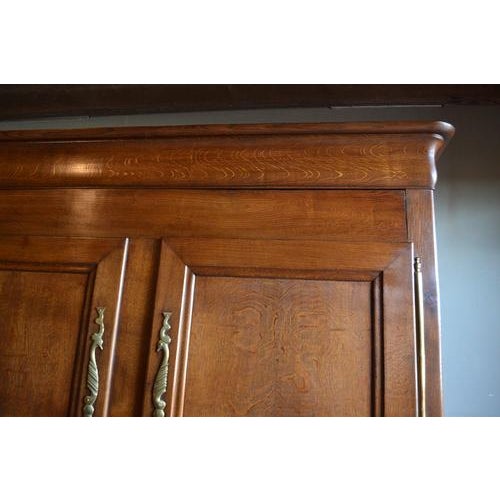 Antique Louis Philippe Cabinet in Oak, 1850 For Sale - Image 4 of 10