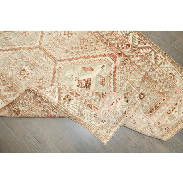 Tribal Antique Tribal Shiraz Runner rug no. j5330 For Sale - Image 3 of 6