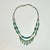 1970s Vintage Southwestern Mexican Boho Chic Double Strand Sterling, Turquoise & Jade Necklace For Sale - Image 16 of 18