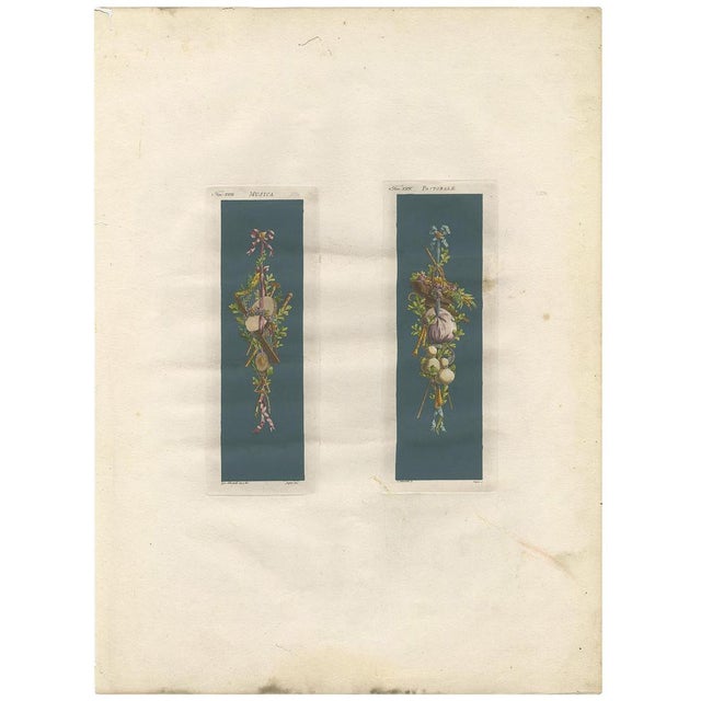 Late 18th Century Albertolli, Architecture Illustration of Ornaments: Musica & Pastorale, 1782, Print For Sale - Image 5 of 5