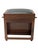Art Deco Amsterdamse School Stool with Adjustable Leather Seat, 1920s For Sale - Image 12 of 14