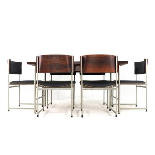 The sm 08 dining set by pastoe, designed by cees braakman for pastoe, is a characteristic example of dutch mid-century...