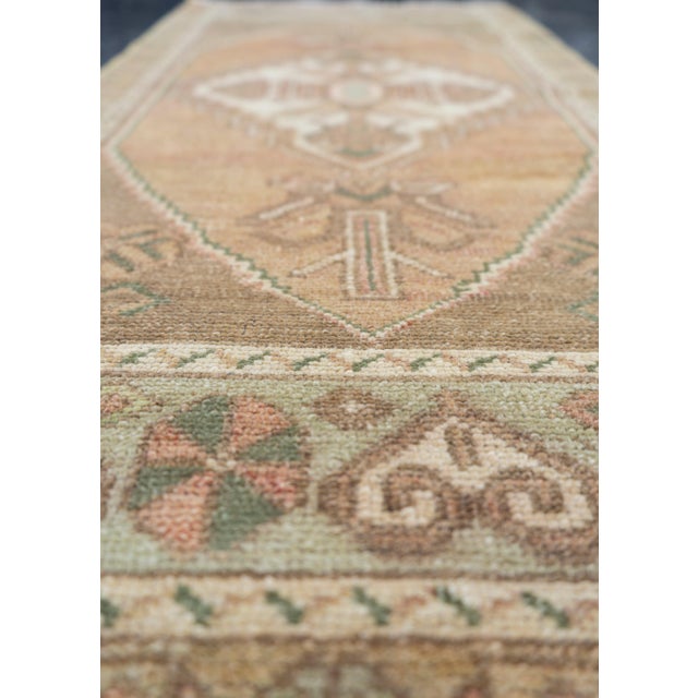 Early 21st Century Turkish Mini Rug Oriental Hand Knotted Vintage Rug 1'8" x 3'6" #16751 For Sale - Image 5 of 8