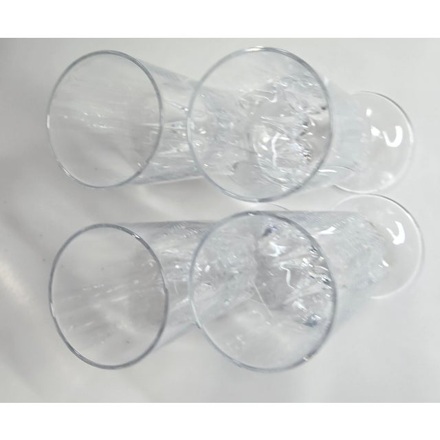 Vintage French Champagne Flutes- Set of Four For Sale - Image 9 of 14