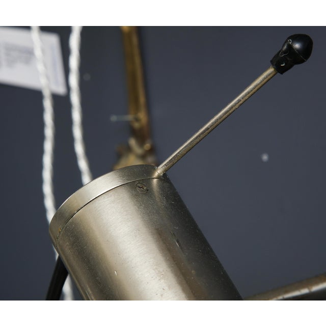 Sleek Minimalist Nickel Plated Bronze Sconces by Tito Agnoli for Oluce, C. 1960 For Sale - Image 12 of 12