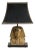 20th Century Regency Brass Pharaoh Table Lamp For Sale