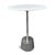Deco White Marble & Nickel End Side Table For Sale In Los Angeles - Image 6 of 9