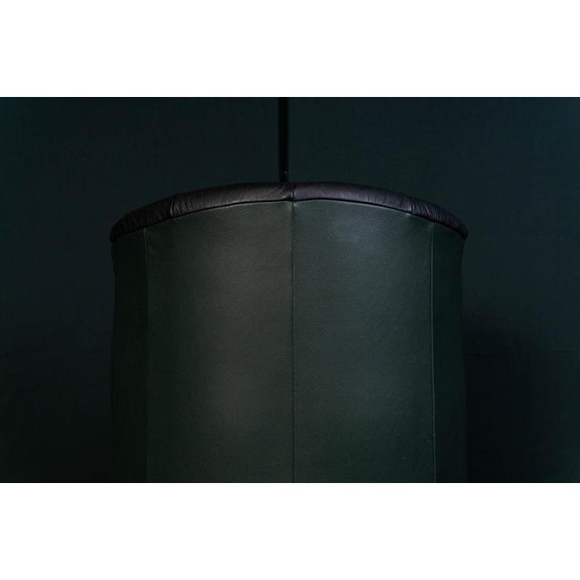 Vintage Black Leather Armchair For Sale - Image 15 of 18