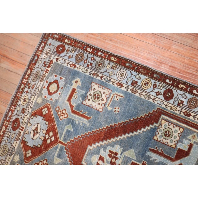 Textile Early 20th Century Persian Malayer Accent Rug - 3'7" x 6'11" For Sale - Image 7 of 7