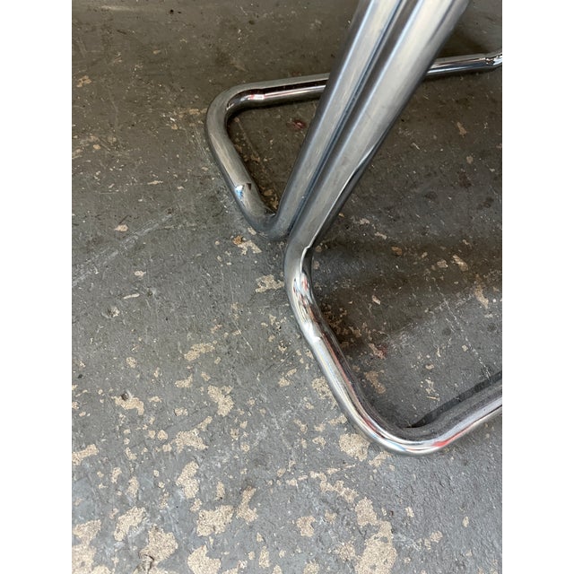 Set of Four Mid-Century Modern Chrome Dining Chairs in the Milo Baughman Style. Circa 1970s. For Sale - Image 14 of 18