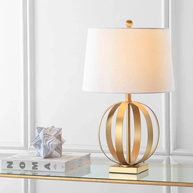 24.5 Inch H Sphere Table Lamp in Gold - a Pair For Sale In Philadelphia - Image 6 of 9