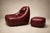 Maroon Mp-113 Lounge Chair With Ottoman in Original Faux Leather by Percival Lafer, Brasil, 1970s For Sale - Image 8 of 18
