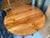 A hickory wood side table — no listed maker, purchased at an estate sale in Aspen. Measures 30"W x 30"D x 30"H. A warm...