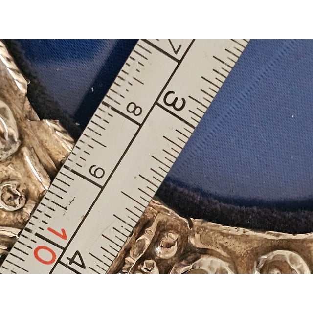 Art Nouveau Sterling Silver Repoussé Frame With Rare Bird Motifs — Birmingham 1905 For Sale - Image 17 of 17