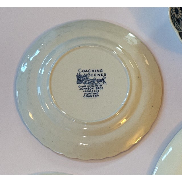 Vintage Blue and White Wall Plates - Set of 10 For Sale - Image 14 of 14