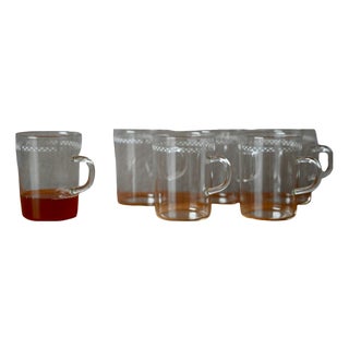 Glass Coffee Set from Schott, Set of 6 For Sale