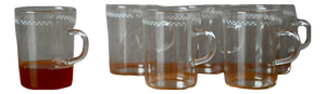 Glass Coffee Set from Schott, Set of 6