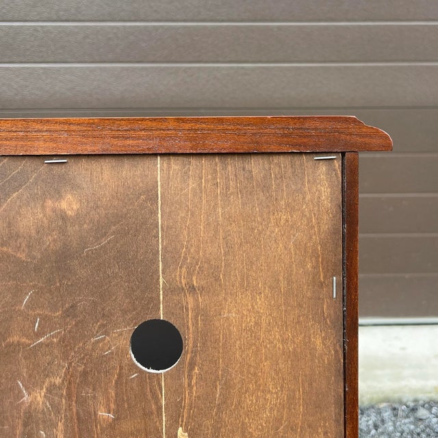 Vintage Jamestown Sterling Chippendale Solid Cherry 1 Drawer Nightstand With Open Shelf For Sale - Image 10 of 12