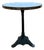 Round Bistro Side Table in Cast Iron and Marble For Sale