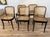 Mid-Century Modern Black Bentwood Chairs With Pigskin by Thonet Josef Hoffmann For Sale - Image 3 of 14