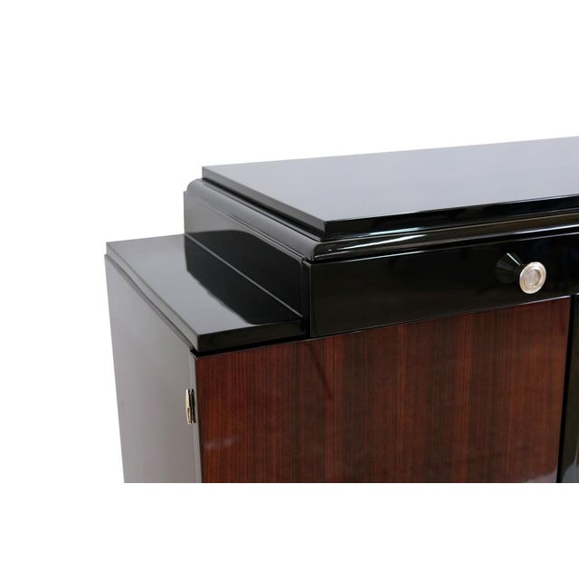 Small Art Deco Sideboard in Ash with Maple Display Cabinet, 1930s For Sale - Image 10 of 11