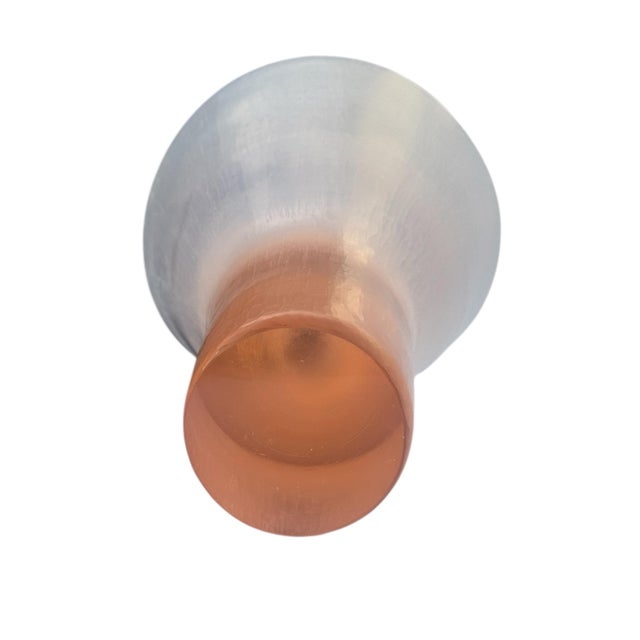 1960s Tobia Scarpa Battuto Vase for Venini, Pink For Sale - Image 12 of 12