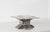 Vintage table is an original design work realized in the 1970s. Made in Italy. Original crystal and steel. Total...