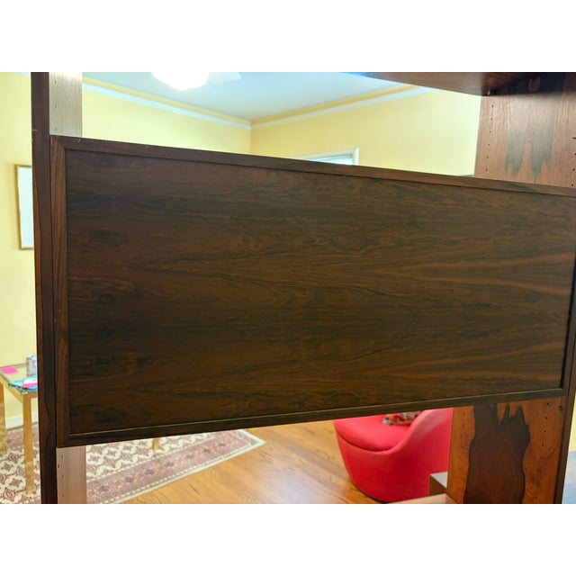 Danish Rosewood Mid Century Shelving Unit, Adjustable For Sale - Image 14 of 14