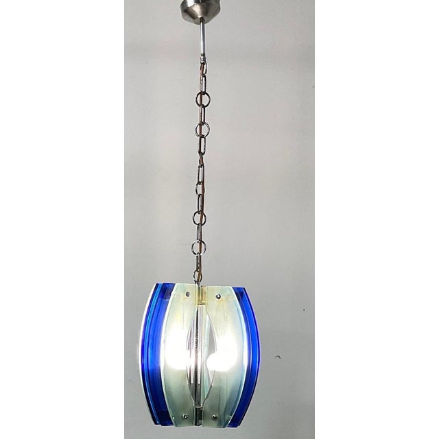 Three Lights Hanging Lamp from Fontana Art, 1970 For Sale - Image 15 of 18