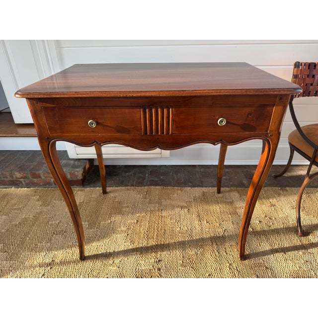 Antique Walnut French Transition Table For Sale - Image 9 of 18