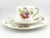 English Shelley Hulmes Rose Trio Dainty Shape, Vintage English Bone China 3 Piece Tea Set For Sale - Image 3 of 9