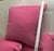 Textile Set of 3 Elegant Side Zippered Pink Plush Decorative Pillows For Sale - Image 7 of 8