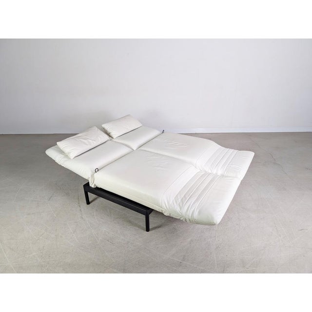 Beige Plura 2-Seater Sofa in Light Beige Leather from Rolf Benz For Sale - Image 8 of 13