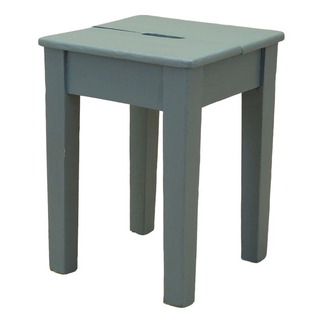 Danish Pine Stool, 1950s For Sale