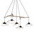 Emily Group of Five High Gloss Paint Pendant Light from Moss Objects For Sale